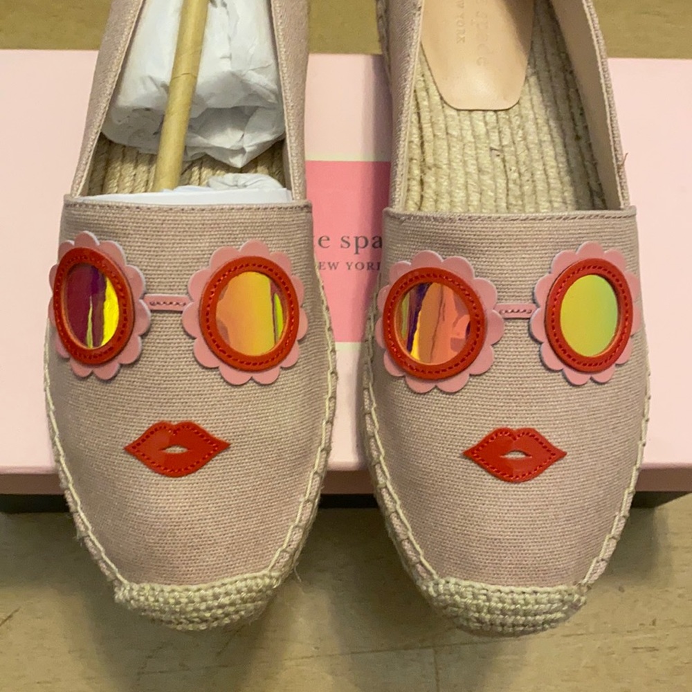Kate Spade Grenada Glasses espadrilles 7.5